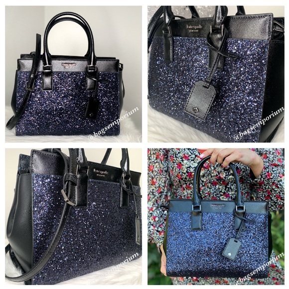 Kate Spade Cameron MD Glitter Satchel Purse Set - Picture 8 of 8